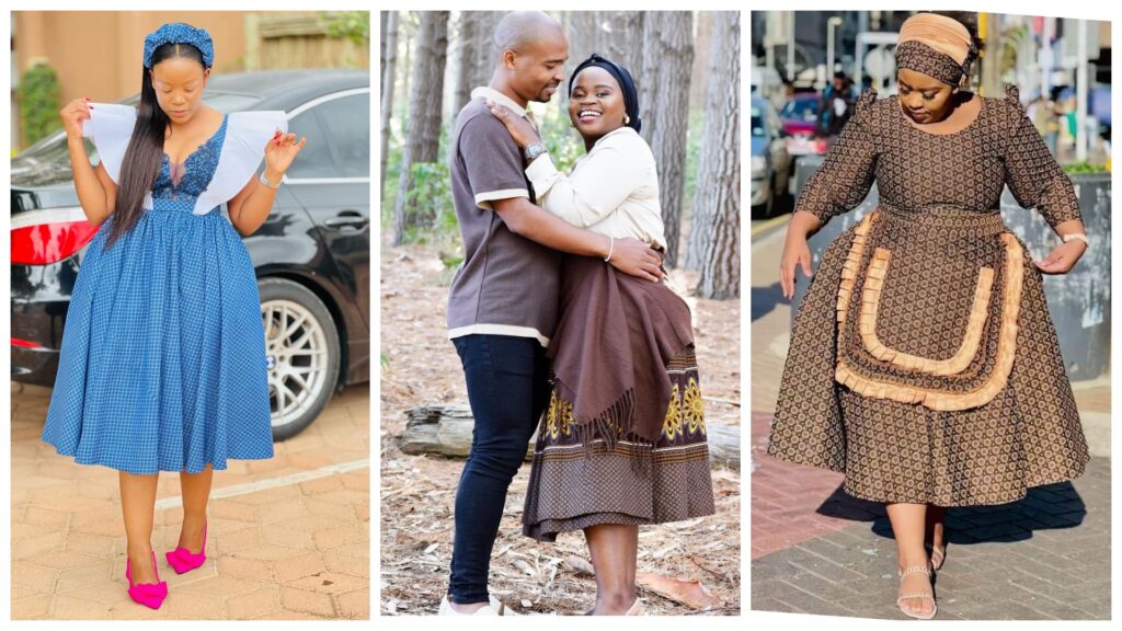 Beautiful Wedding Guest Shweshwe Dresses For Makoti