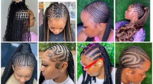 Captivating braided hairstyles for elegant  look.