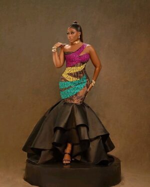 Beautiful Ankara mermaid gown for elegant ladies