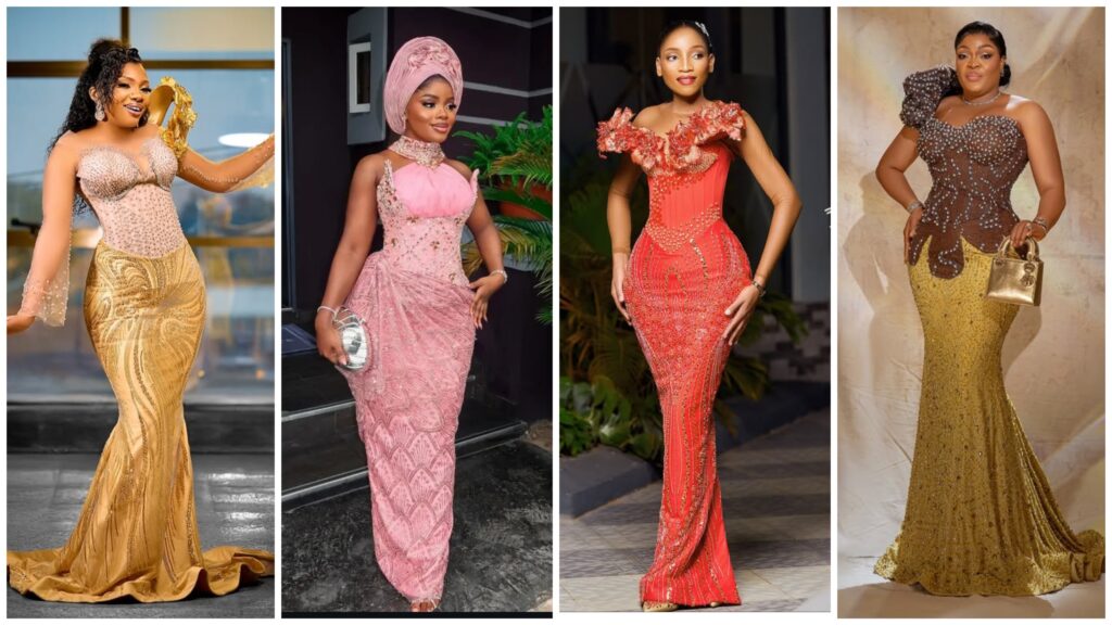 Elegant and Regal: Top Trending Structured Corset and Beaded Lace Styles.