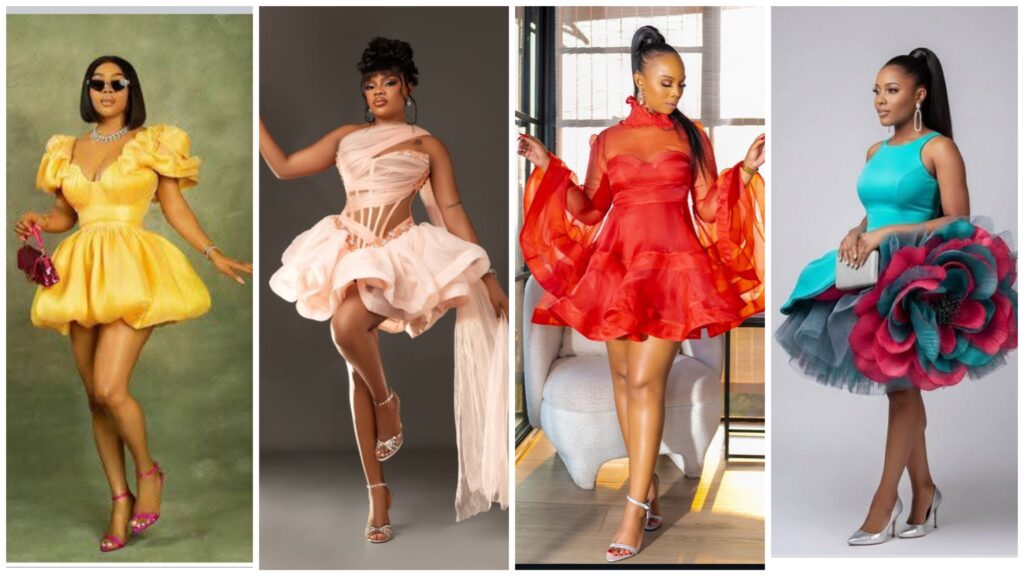 Fascinating short dress styles for occasions and parties.